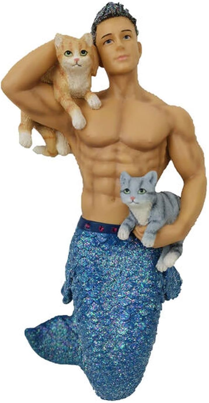 December Diamonds Pet the Puss Merman Ornament 5555113 New