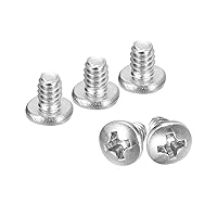 Vista 68 de uxcell Tornillos de máquina de cabeza redonda #10-32x1/2, tornillo de acero inoxidable 304 18-8, accionamiento Phillips, totalmente roscado, acabado