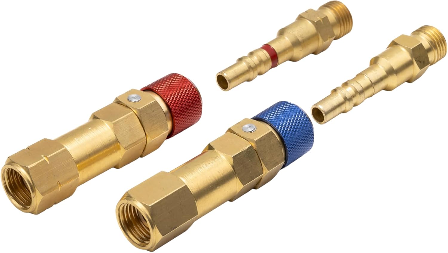 SÜA - Oxygen and Acetylene/Propane Hose Quick-Connectors with Check Valve for REGULATOR - Type: B - Thread: 9/16" -18 RH & LH