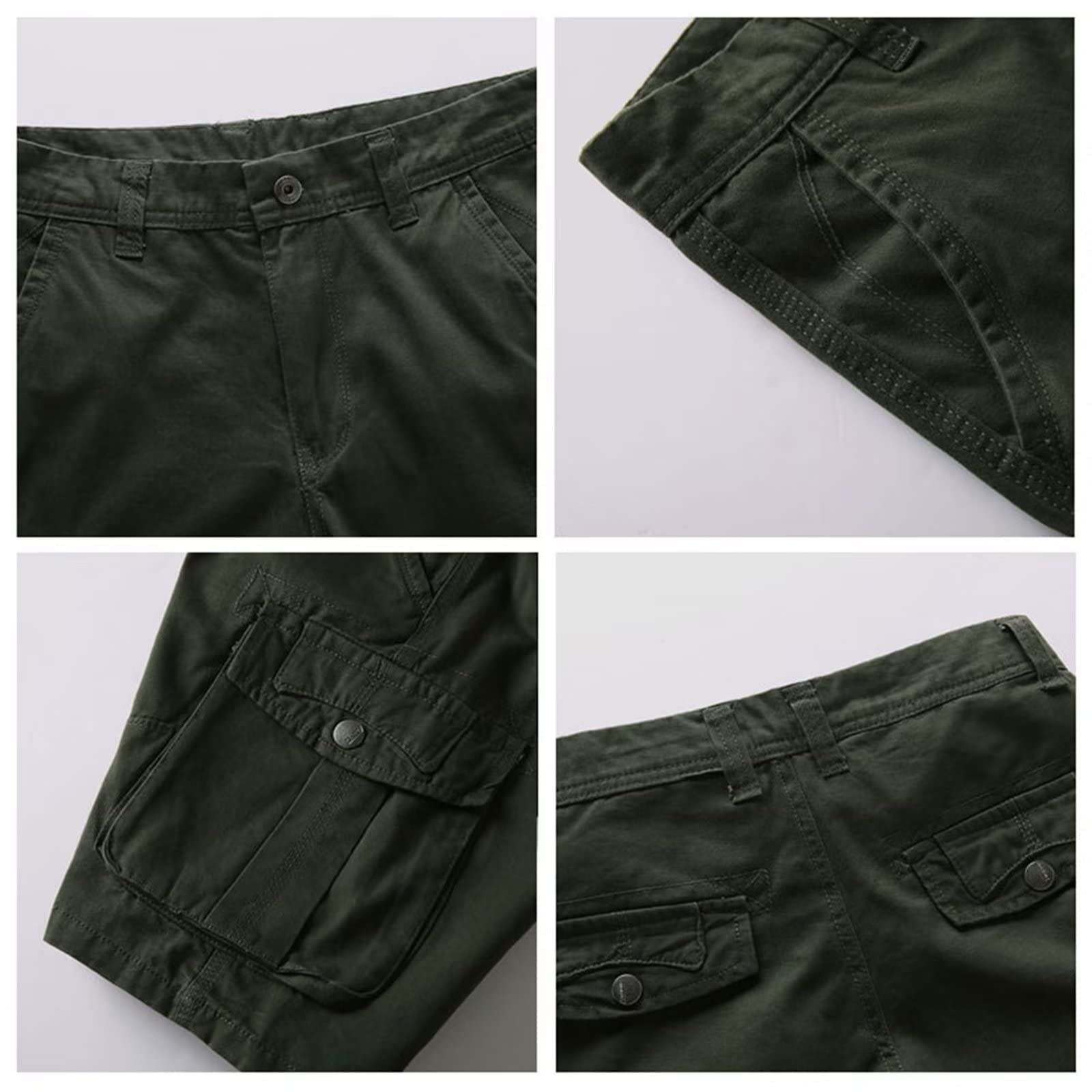 Rivccku Pantaloncini da Escursionismo da Uomo all'aperto Pantaloncini Tattici Ripstop per Sport da Passeggio Estivo ad Asciugatura Rapida