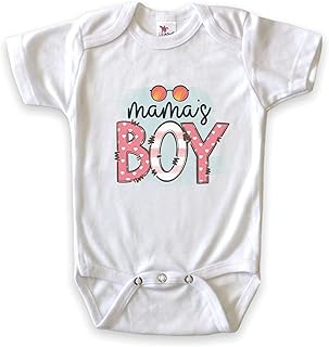 Mamas Boy Onesie (0-3m) WHITE, expecting dad gift, fathers day gift, gender neutral coming home outfit, newborn boy personalized gift, gender reveal bodysuit