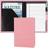 Vista 14 de Gorbado Carpeta para portafolio o cartera, mini carpeta de 5 x 8 pulgadas, bloc de escritura legal, carpeta organizadora de documentos A5 para Negro