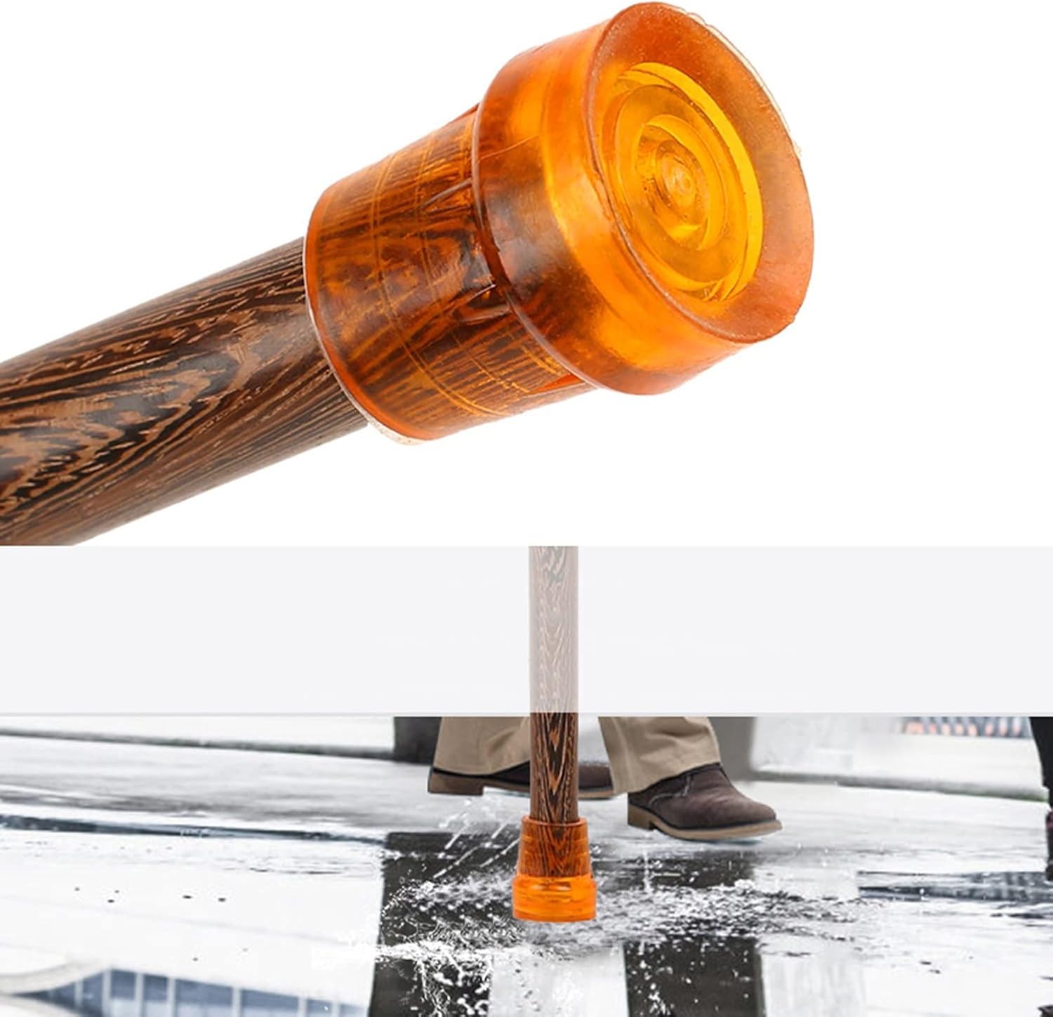 Bastón para Personas Mayores, Antideslizante, Ligero, De Madera, con Agarre Cómodo Y Ayuda para La Movilidad para Hombres Y Mujeres., Brown, 85cm