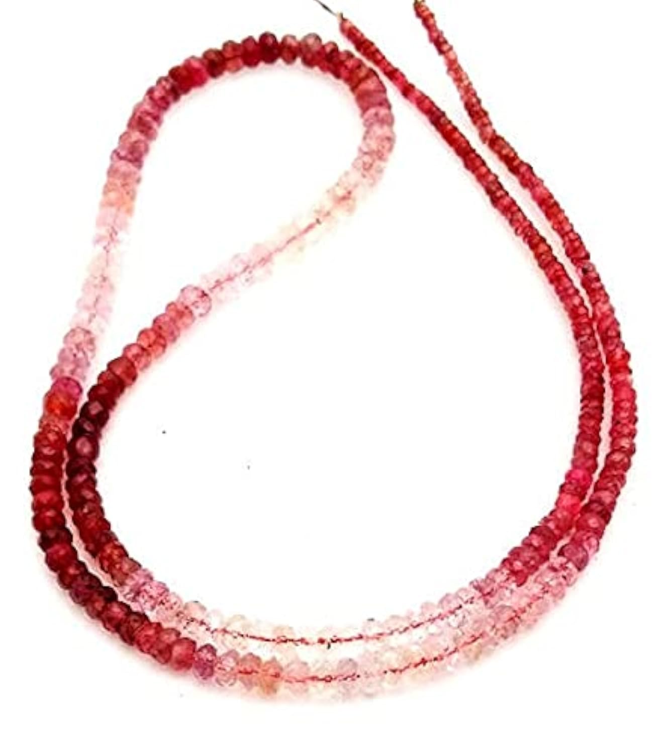 Perles spinelle rouge LKBEADS 1-3 mm, sublimez vos tenues d'été avec un collier artisanal