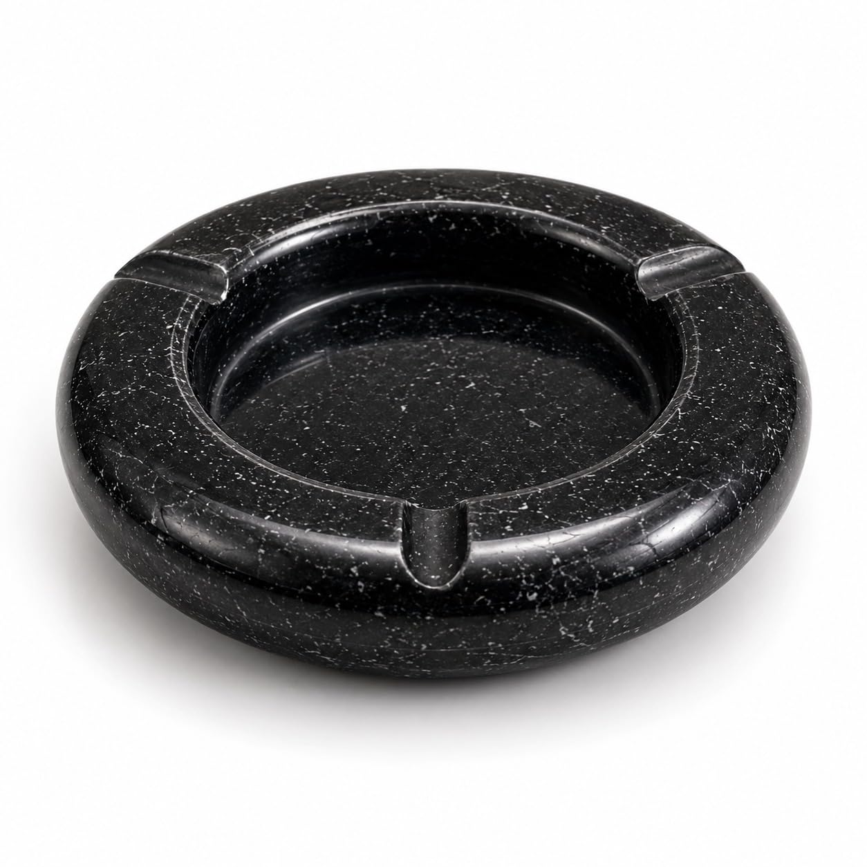 MAKRANA ART Black Marble Ash Tray for Bar, Office, Table Accessory,-image-4
