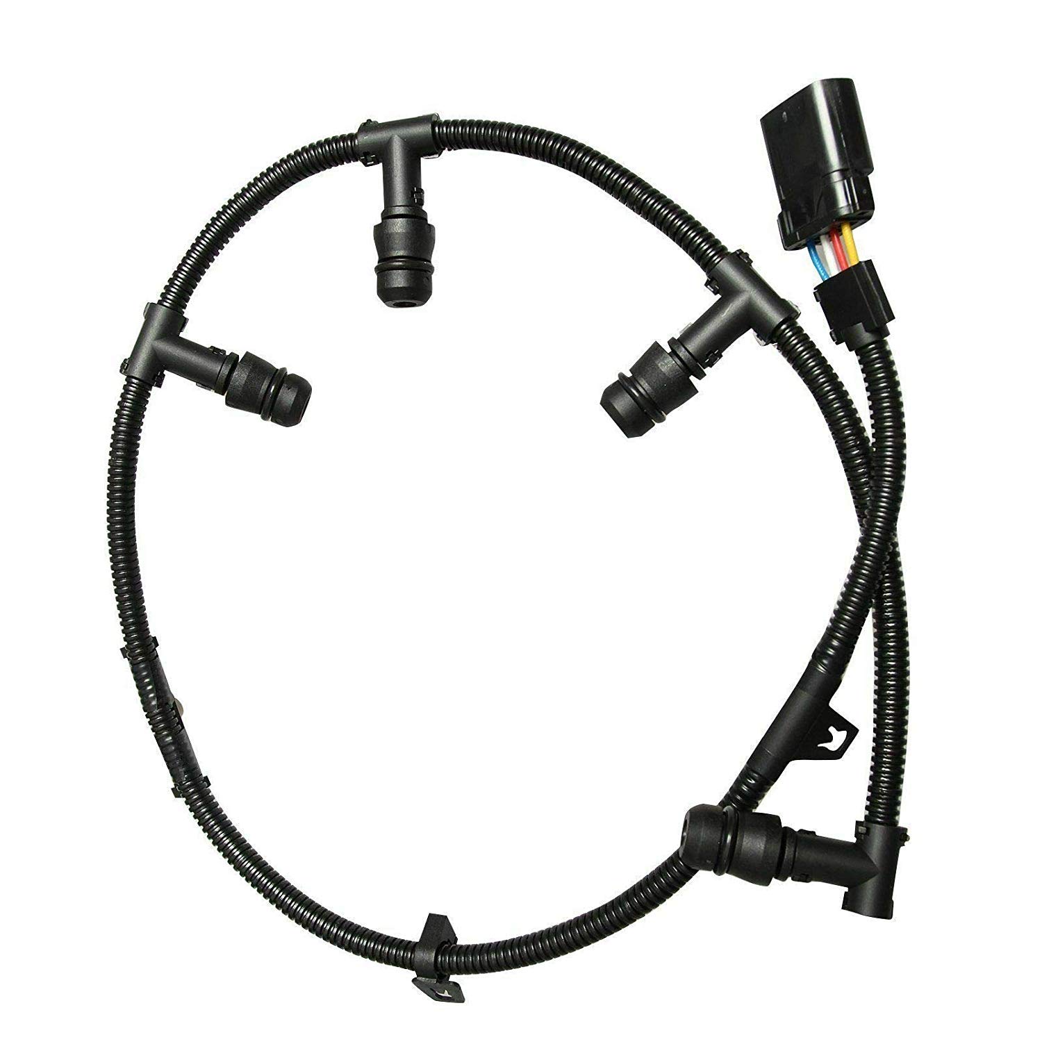 6.0 Powerstroke Glow Plug Connector Wire Harness with 8 Glow Plugs Removal Tool Compatible with 2004-2010 Ford 6.0L Diesel F250 F350 F450 F550 Super Duty #4C2Z-12A690-BA 5C3Z-12A690-A