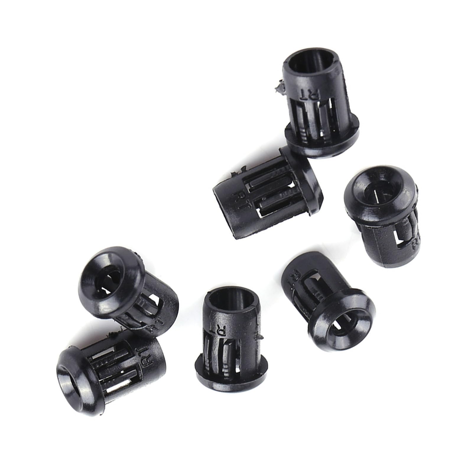 MOUMOUTEN LED Holder, 50Pcs LED Holder Light Bulb Socket LED Lamp Light Emitting Diode Holder Plastic Bezel Mount LED Clip Black (10mm)