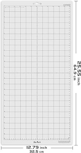 Vista 2 de ReArt Alfombrilla de corte de agarre estándar para Silhouette Cameo, 4 paquetes de 12 x 24 pulgadas, juego de repuesto de alfombrilla de corte
