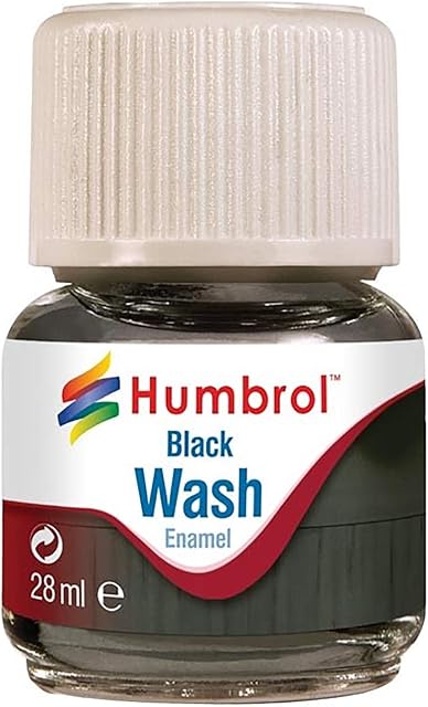 Humbrol AV0201 Enamel Wash (Black), 28ml