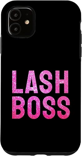 Funda de pestañas para iPhone 11 Lash Boss Professional Lash Tech