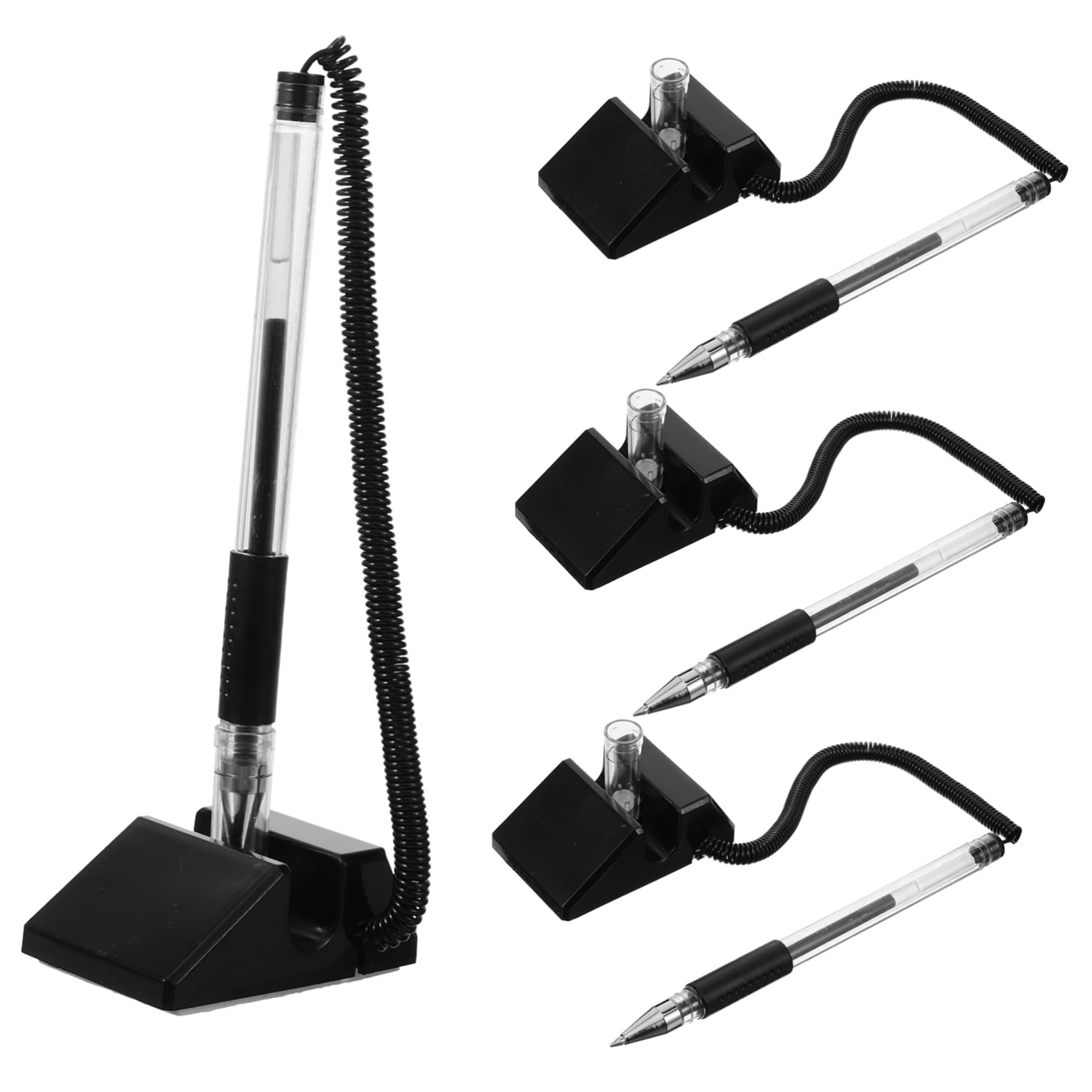NUOBESTY 16 Pz Gel Ufficio Penne Gel Penne in Rivenditore Black Cancellabili a Tavolo a Cancellabile