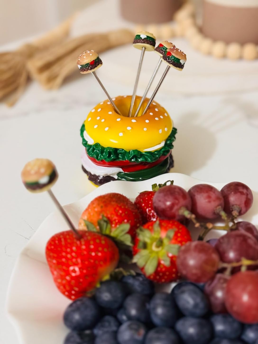 Stainless Steel Fruit Forks - Set of 5 -2