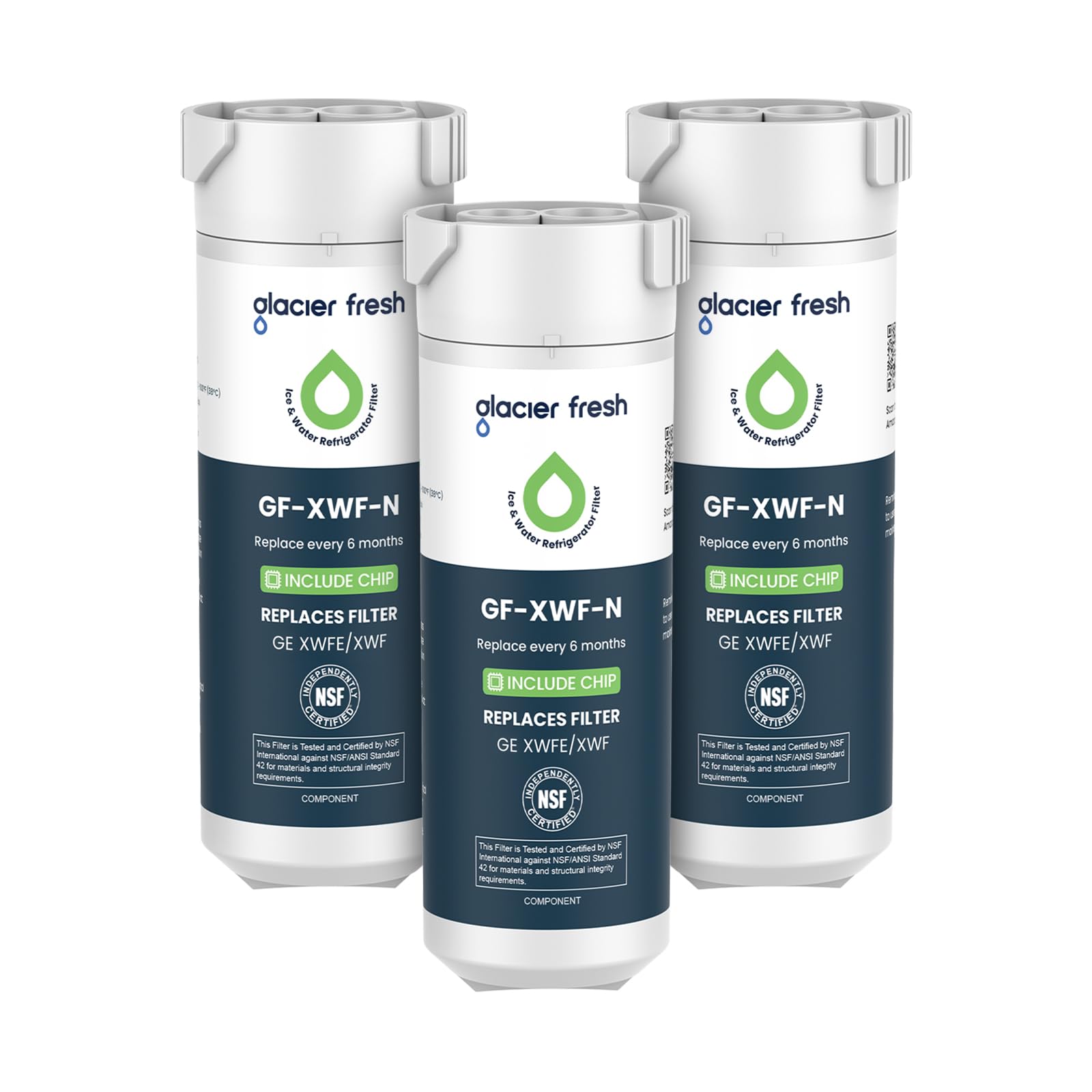 GLACIER FRESH XWFE Compatible Refrigerator Water Filter