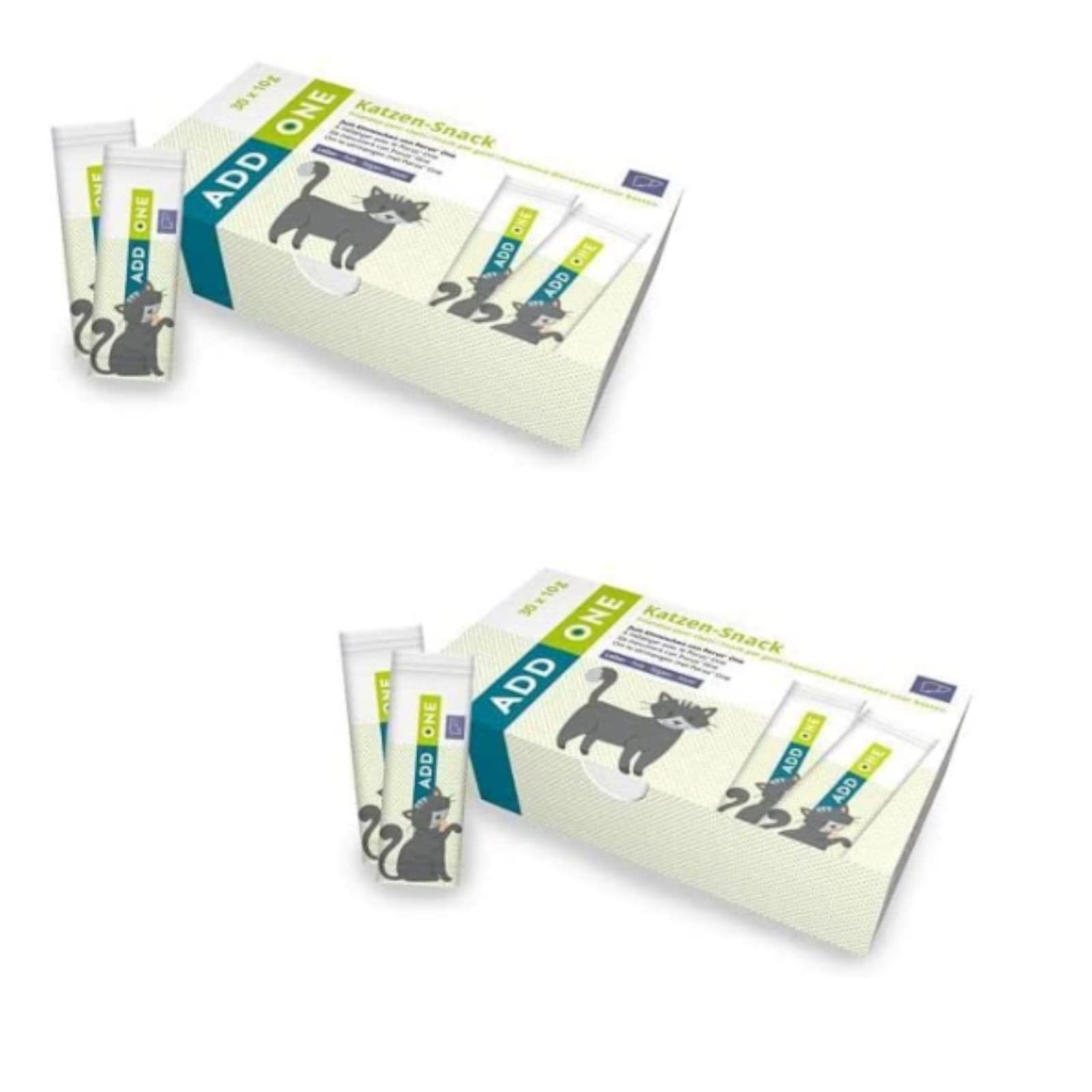 Porus Add One | Geschmacksrichtung Leberwurst | Doppelpack | 2 x 30 x 10 g | Ergänzungsfuttermittel für Katzen | Leckerer Verwöhn-Snack zum Einmischen