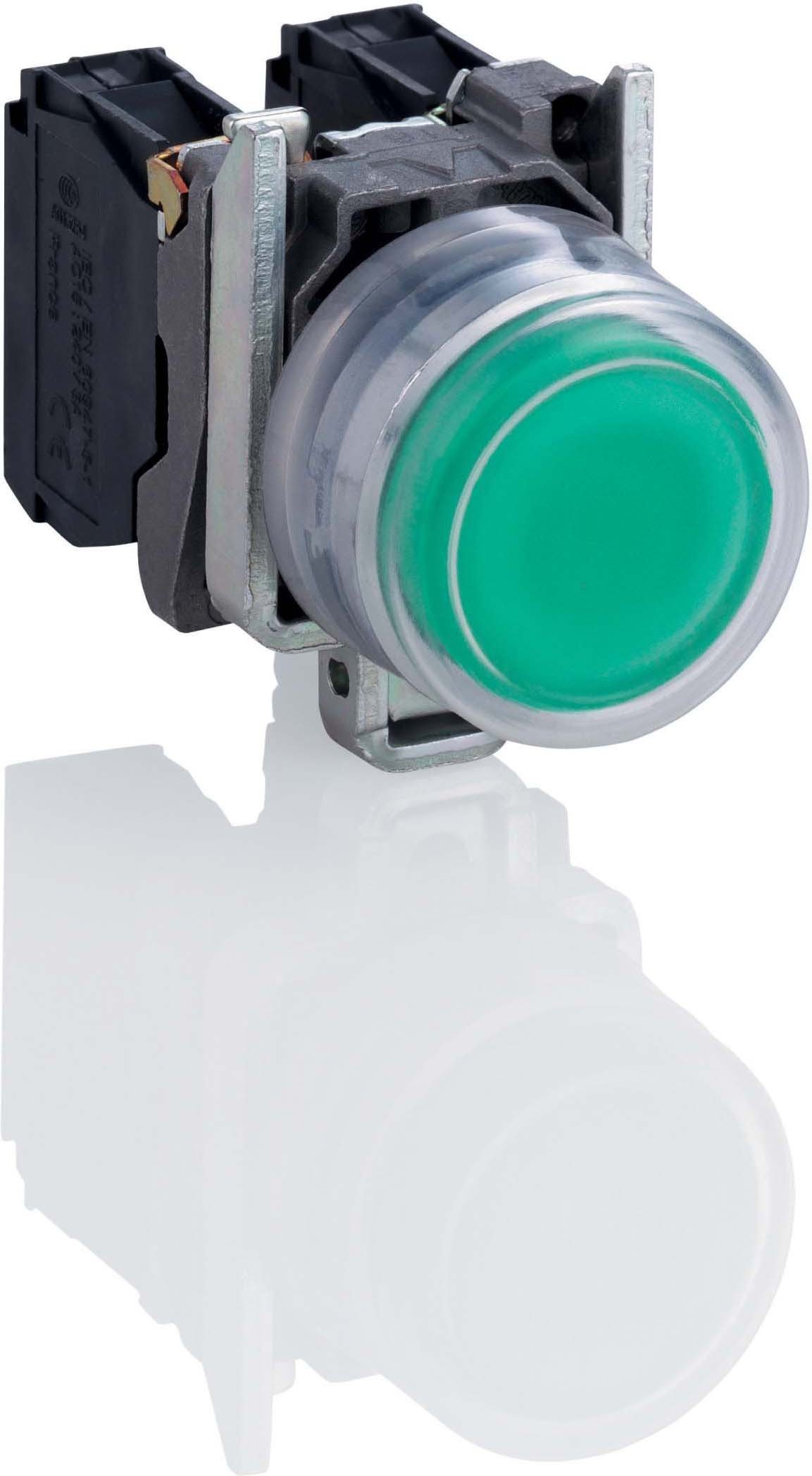 Schneider elec pic - mss 82 03 - Pulsador silicona verde 110120vac autoextinguible