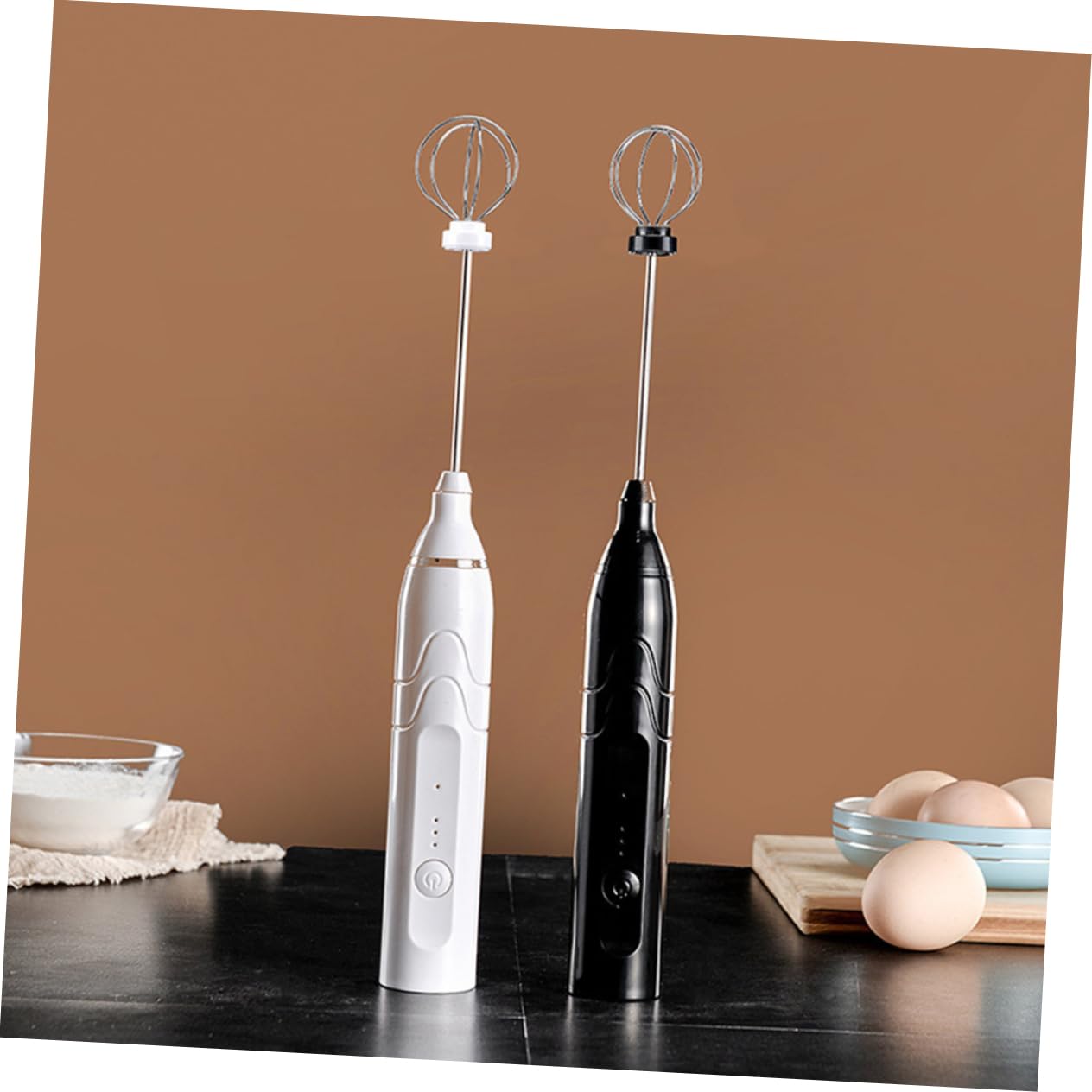 NAMOARLY Electric Egg Beater 3 Speeds Handheld Mixer Usb Rechargeable Lightweight Portable Perfect for Kitchen Random Color