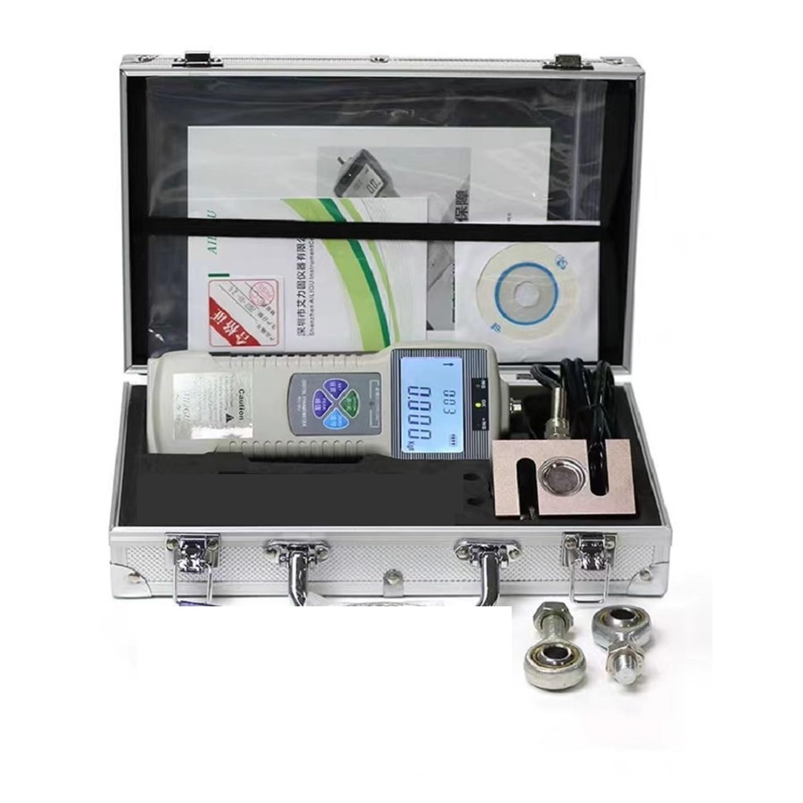 Medidor de fuerza digital DS2 serie 100N-5KN medidor de tensión de presión dividida Digital de precisión dinamómetro de empuje externo medidor de fuerza de empuje DS2-30KN-XD(DS2-10KN-XD)