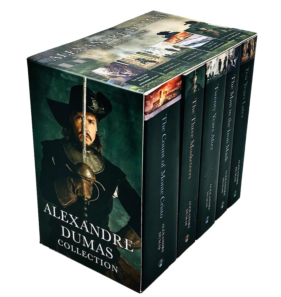 Alexandre Dumas 5 Libri Collection Box Set ( Dieci anni dopo, L'uomo nella maschera di ferro, vent'anni dopo, i tre moschettieri e il conte di Montecristo)