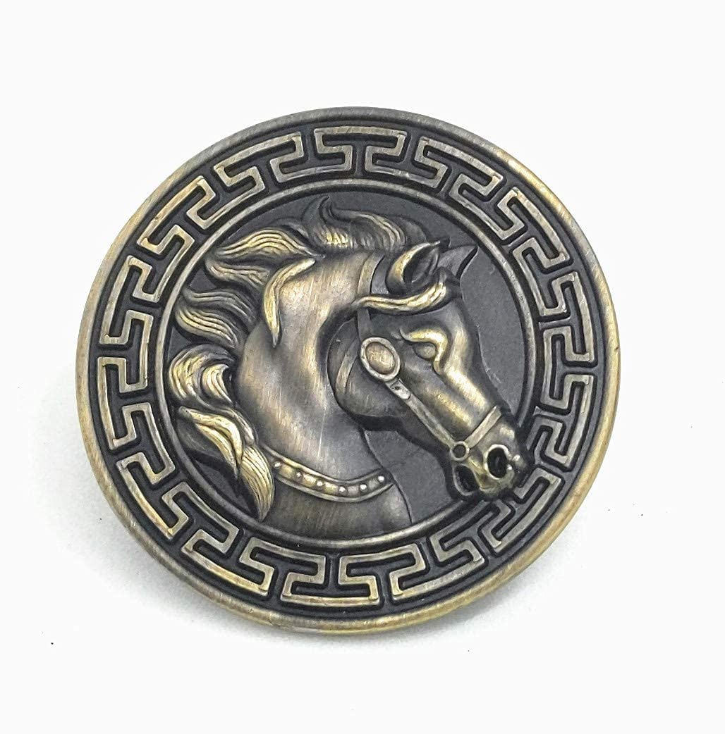 Mr. Mangru Antique Finish Horse Design Drawer/Cabinet Knob Pull Handle Set (Size: 2 Inches, Round, Pack of 2) (B09SBKZY3J) Amazon Price History, Amazon Price Tracker