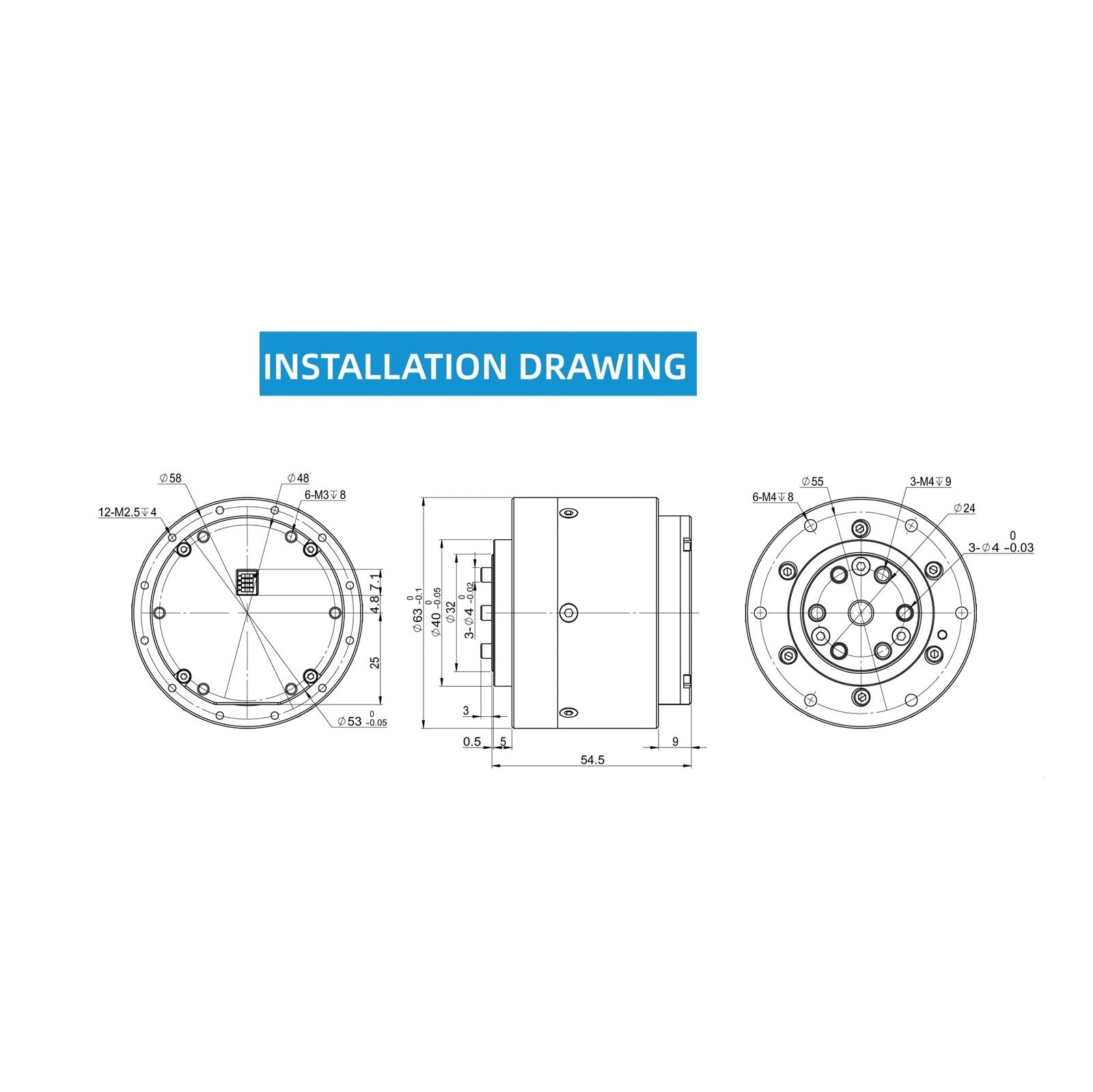 Motore riduttore epicicloidale ad alta coppia con doppio encoder MG5010E-i36 V3 con azionamento integrato(CAN)