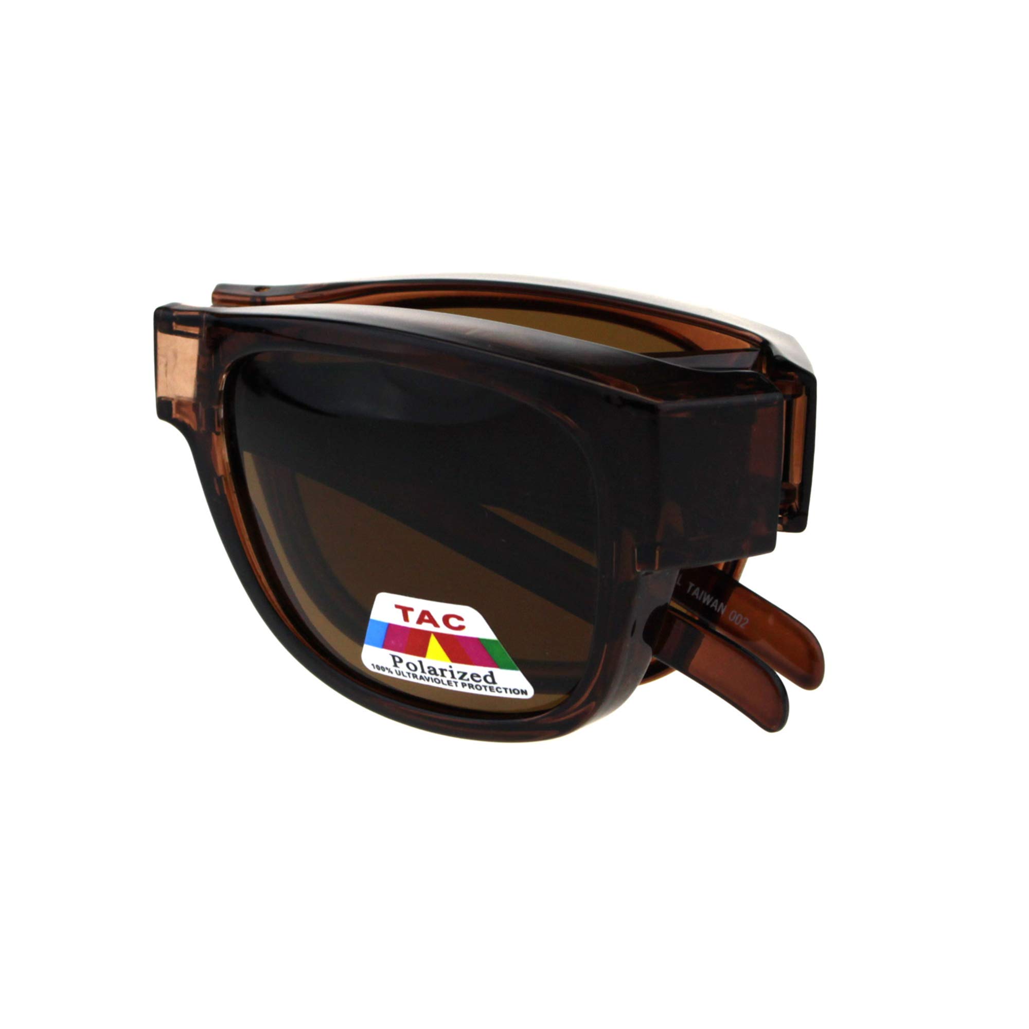 TAC Polarized Lens Foldable Fit Over Sunglasses Over The Glasses Folding Frame
