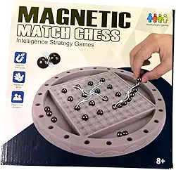 Jogo de xadrez magnético, jogo de ímã, jogo de estratégia magnético de mesa, presentes para crianças, jogos para a família, jogos educativos para crianças e adultos, chess magnetic