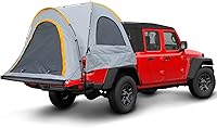 Vista 1 de Pickup Jeep Truck Bed Tent, Tacoma Bed Tent, Tacoma Tent for 2 Person, Waterproof PU2000mm Double Layer with Rainfly, Full-Size Compact Gris