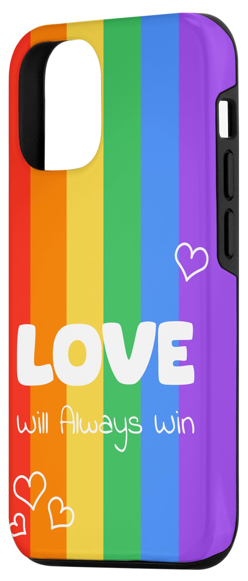LGBTQ+ Rainbow Pride Flag Case For IPhone 13  Colorful Protective Phone  Case Supporting Gay Pride & Tolerance Tolerance Respect Phone Case