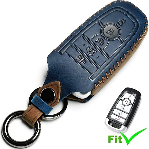 Miniatura 2 de Ford - Funda dedicada para llavero para control remoto sin llave (A-azul) para hombre