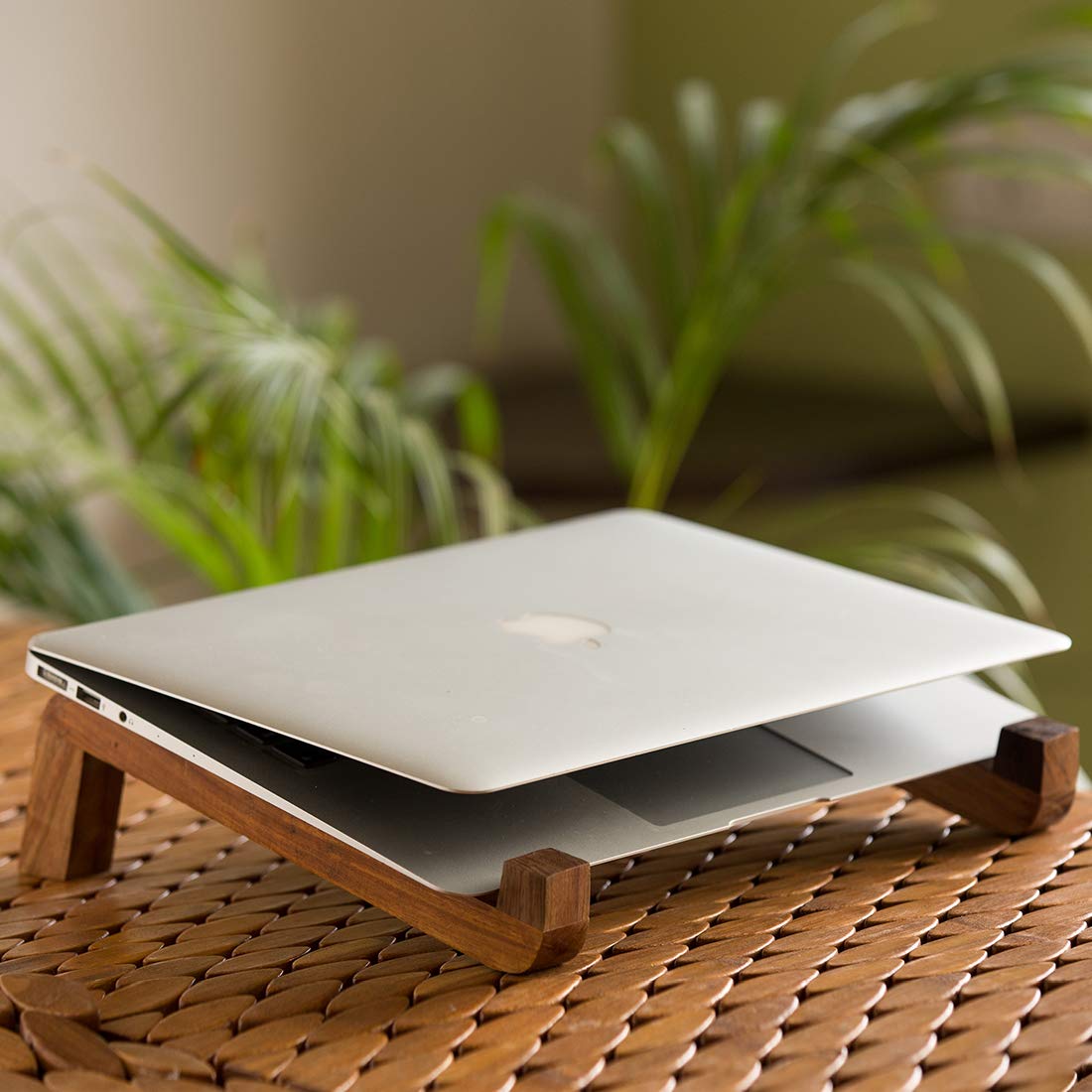 ExclusiveLane The Brownie Lap Handcrafted Sheesham Wooden Laptop Stand for Office Desk - Laptop Stand for Home Use Laptop Stand for Bed Adjustable Wooden Stand for Laptop Vertical Stand (B07X4GLY7S) Amazon Price History, Amazon Price Tracker