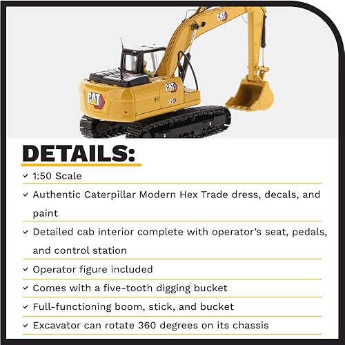 Miniatura 4 de Diecast Masters 1/50 CAT 323 GX Excavadora hidráulica 85675