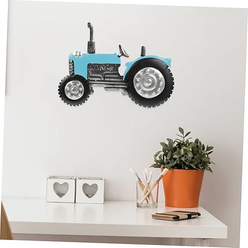 Miniatura 8 de VOSAREA Decoración de tractor de hierro forjado para Salas de Casa Tractor de metal adorno para el hogar Decoración colgante al aire libre