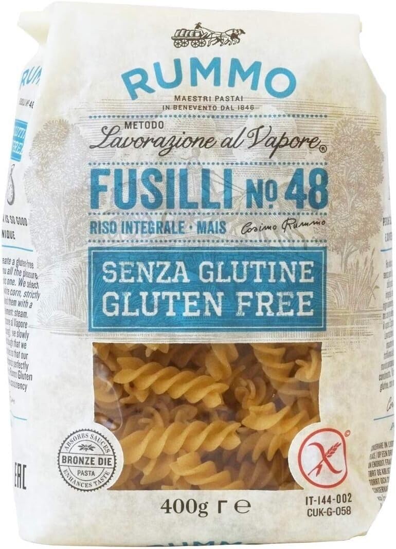 27er-Pack Testpaket Pasta Rummo Fusilli Divella Spaghetti Senza Glutine, Glutenfreie Nudeln Italienische Pasta 400g