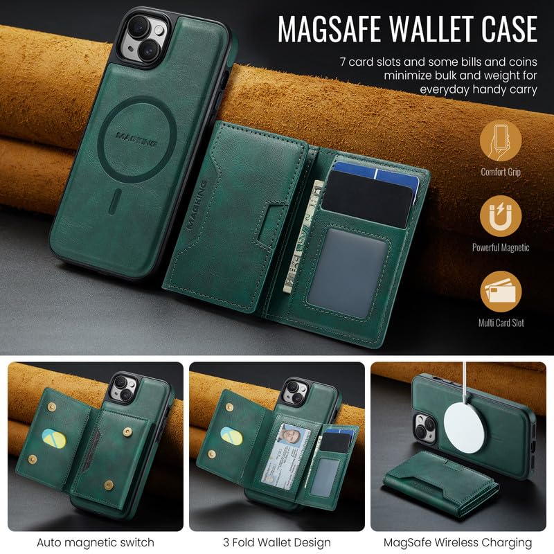 Funda cartera para iPhone 14 Plus ideal para viajar sin billetera 2