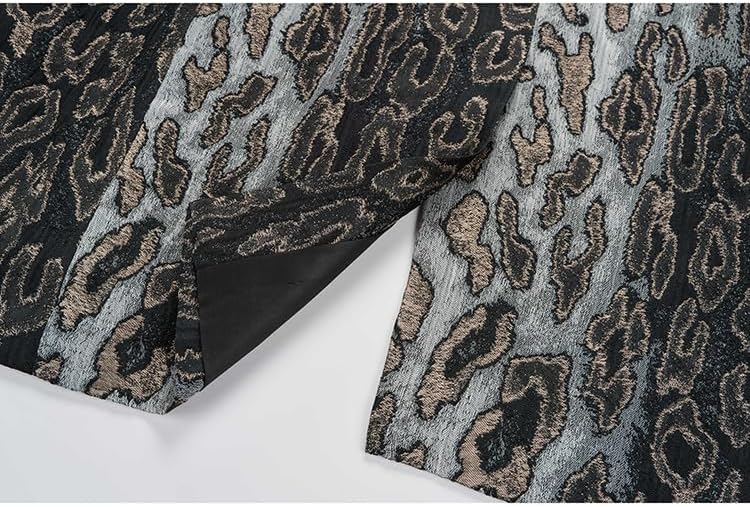 Luxurious Gold Leopard Print Wedding Suits for Men Blazer Shawl Lapel One Button Flap Pocket Evening Party Formal