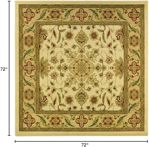 Miniatura 6 de SAFAVIEH Lyndhurst Collection LNH211A - Alfombra cuadrada de 8 pies, diseño tradicional oriental que no desprende pelusa, para sala de estar,