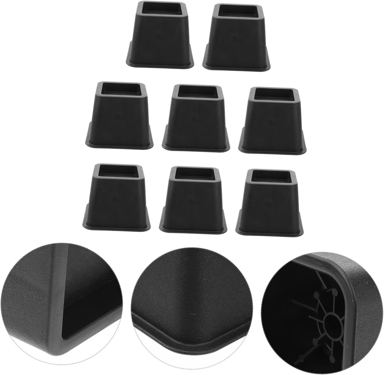 8pcs Table Leg Protectors High Plastic Sofa Foot Pads Multi-Purpose Furniture Riser