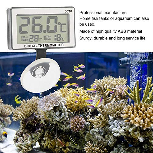 ViaGasaFamido Digital Aquarium Thermometer, Waterproof LCD Submersible Thermometer with Suction Cup for Fish Tank - Image 9