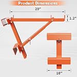 Ladder Jacks for Scaffolding Platform 2-Pack, Heavy-Duty Steel Ladder Jacks Scaffold Bracket, 350 lbs Capacity, Two-Rung Short Body Extension Ladder Jack for Roofing, Painting & Jobsite Use