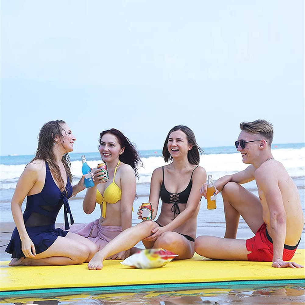 Tappetino galleggiante in schiuma XPE a 3 strati resistente agli strappi, per laghi, piscine e oceani, perfetto per attività acquatiche divertenti in famiglia, relax e prendere il sole, zattera