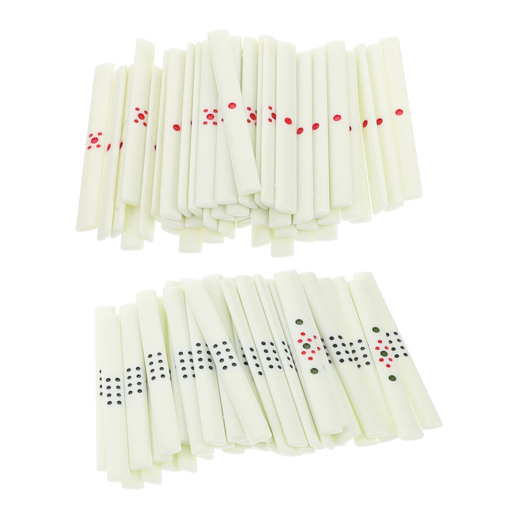 Beaupretty 88 Pcs Chinese Mahjong Sticks Chinese Mahjong Score Board Traditional Mah Jong Scoring Tool with 4 Dice for Family Game Rooms Mah Jong Parlors