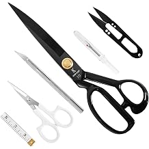 Premium Tailor Scissors Heavy Duty - 10" Stainless Steel Sewing Shears Cloth Scissors Leather for Home Office Artists Dressing