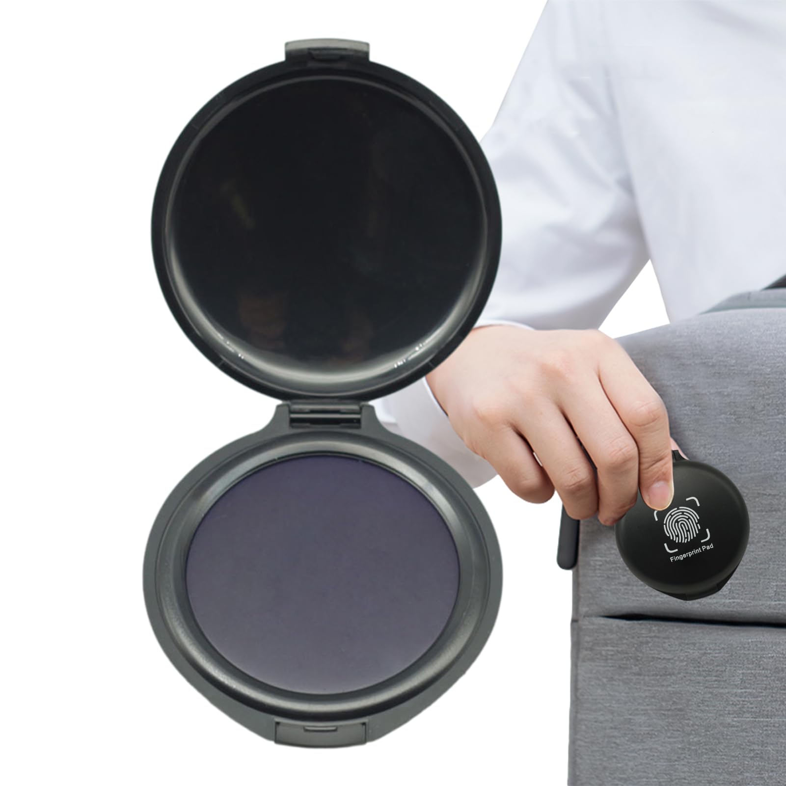 Tampone Per Impronte Digitali - Ad Asciugatura Rapida, Per Uso Notarile E Sicurezza