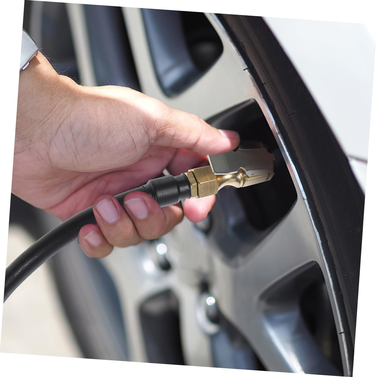 SOLUSTRE 3stücke Tire Inflator Schlauch Hochdruckadapter Für Luftkompressor Robuster Und Langlebiger Gummischlauch Präzise Druckregelung Kompatibel Mit Gängigen Reifenfüllern Für Und