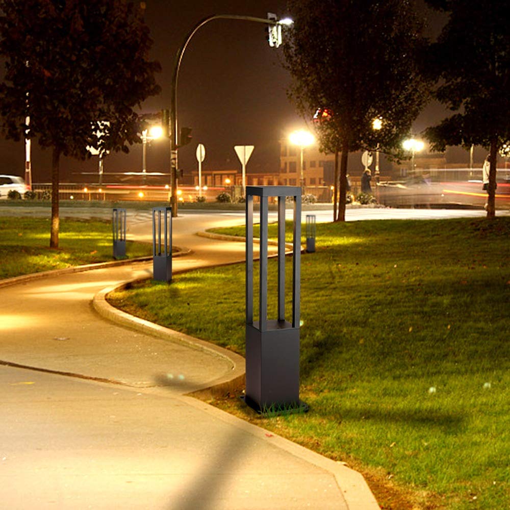 Kreatywny nowoczesny słupek ogrodowy LED latarnia słupkowa wodoodporne zewnętrzne oświetlenie krajobrazu lampa kolumnowa na dziedzińcu willa Patio dekoracja parku lampa uliczna