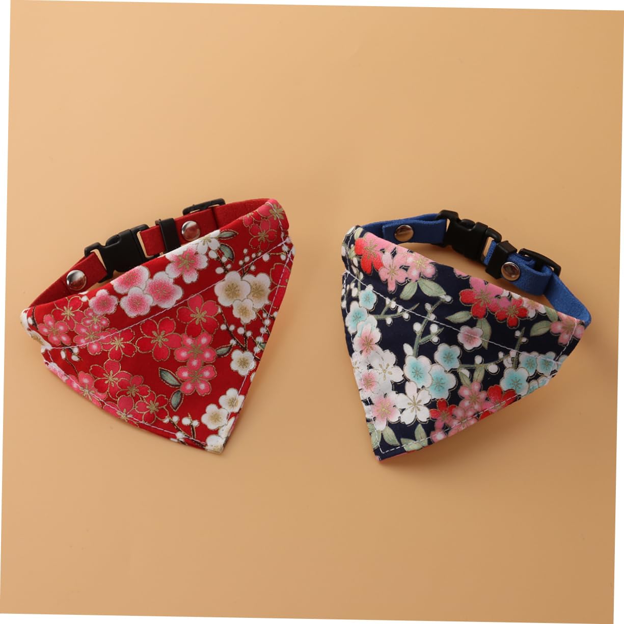 Kisangel 6pièces Collier Bandana pour Chien De Motif Floral Élégant Accessoires Animaliers Réglables Et Confortables