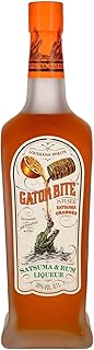 Gator Bite Satsuma Rum Liqueur 70cl, 26% ABV, Handcrafted, Pot-distilled Rum Based Satsuma Flavoured Liqueur, Made in Louisiana, USA