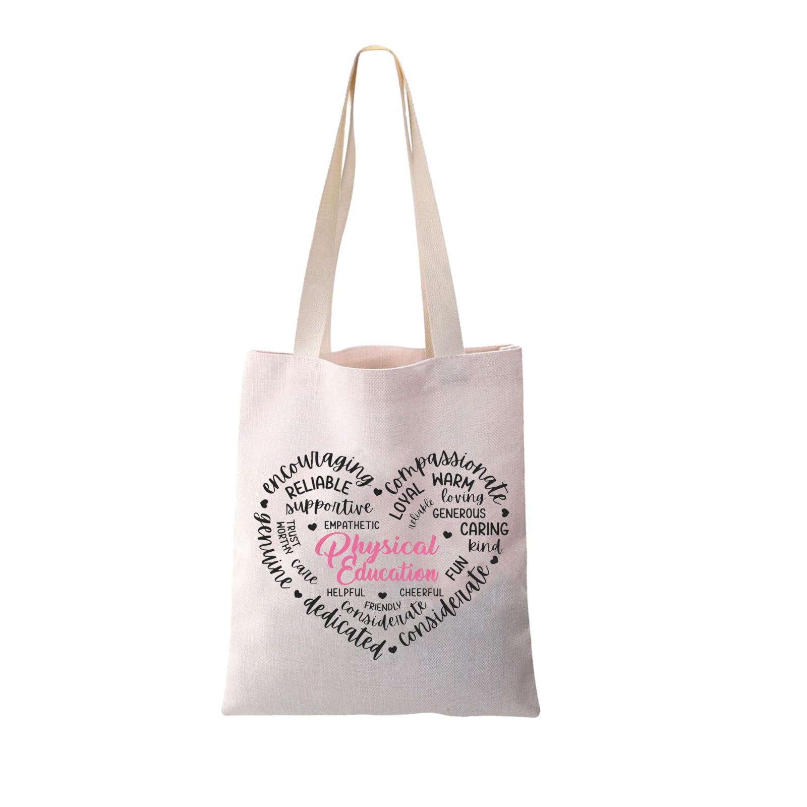 JYTAPP Physical Education Canvas Tote Bag Physical Education Teacher Gifts PE Teacher Gift PE Coach Gift