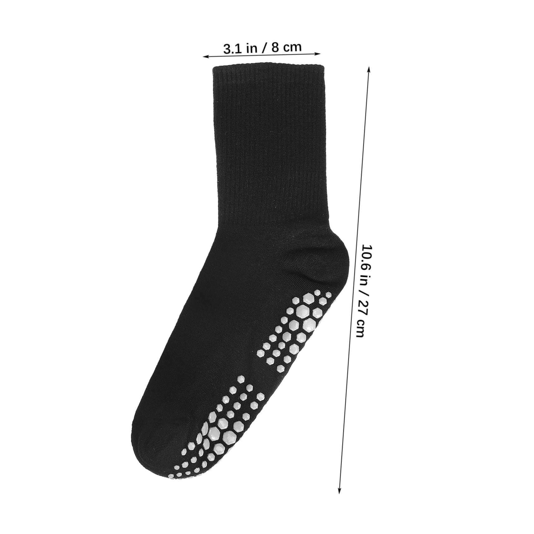 NOLITOY 5 Pack Antiskid Sports Socks Yoga Socks High Ankle Support Elastic Cotton for Men Women