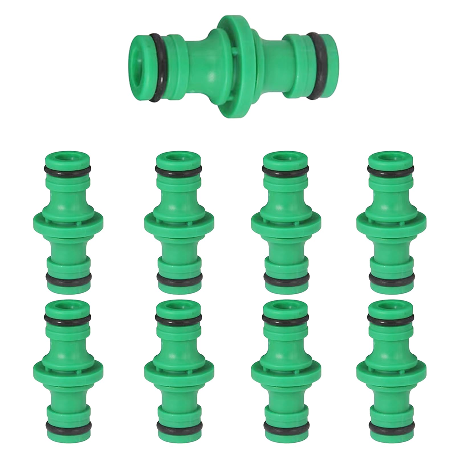 6 Pezzi Connettori Per Tubi Da Giardino A Doppia Spina 1/2 Pollice - Raccordi Universali In Plastica PP, Per Irrigazione E Lavaggio Auto